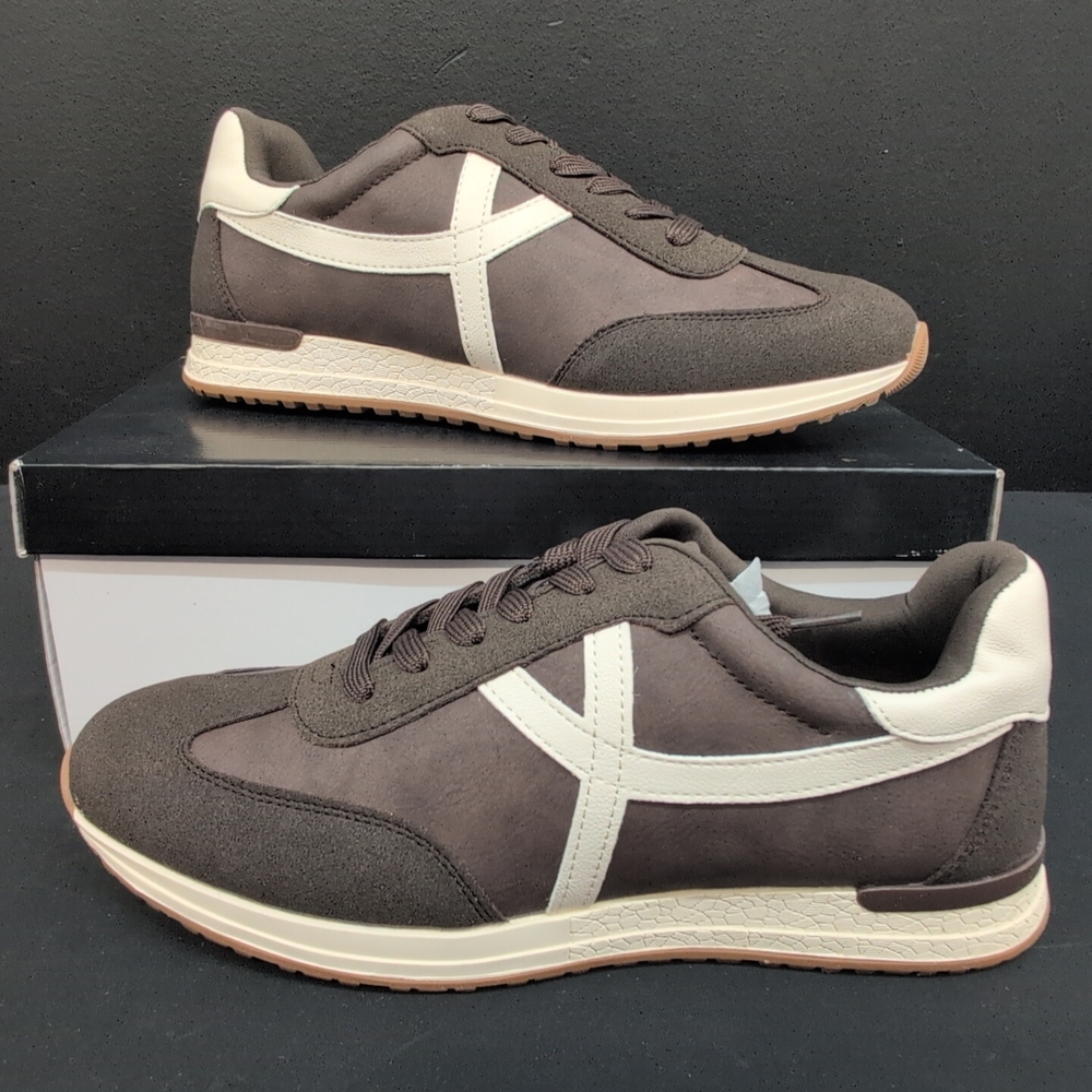 Dv Dolce Vita Joque Sporty Retro Lace Up Women's Sneakers Size 10 Dark Brown